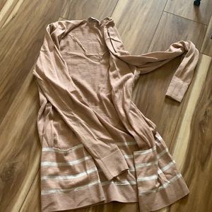 LOFT Pink stripped sweater.